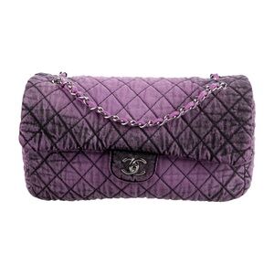 Chanel Purple DENIMPRESSION FLAP Bag